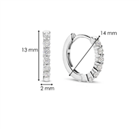 Boucles d'oreilles Ti Sento Milano Femme Statement in Argent Zirconia 7957ZI - 7957ZI